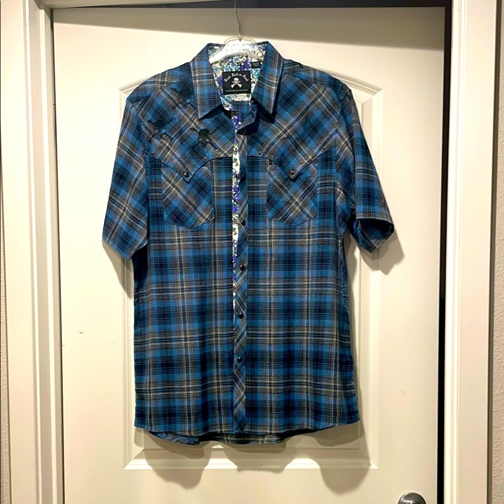 Men's Plaid Country Concert Shirt